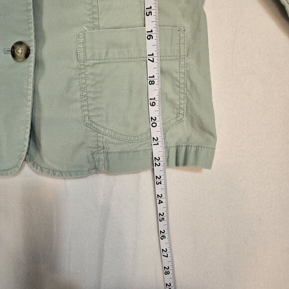 Eddie Bauer Blazer Jacket Womens 8P light green Corduroy 3 Button Notch Collar - Picture 4 of 6